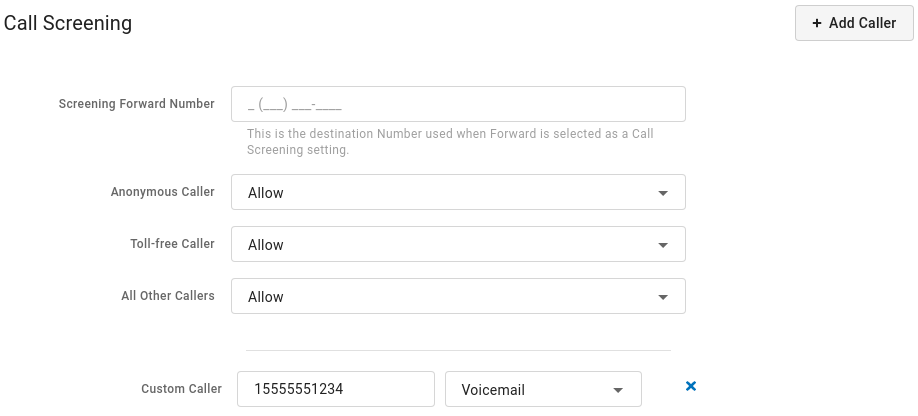 custom caller