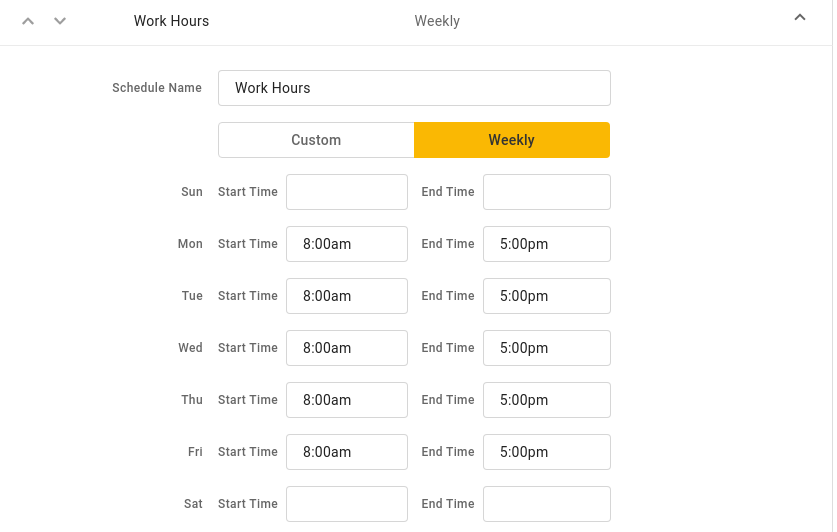 define schedule