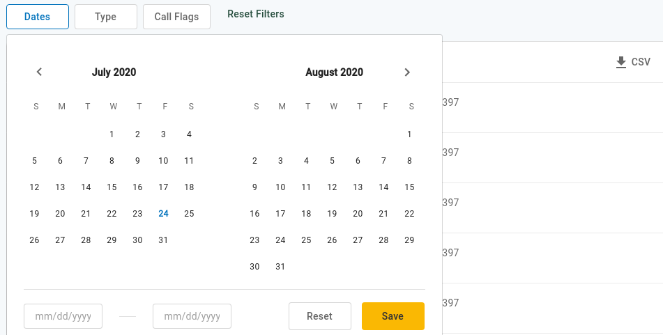 search by date